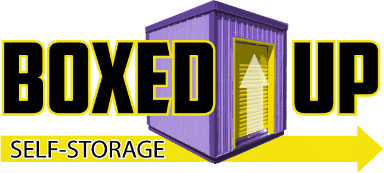 Boxed Up Self Storage, storage units, Illinois. Logo with transparent background.