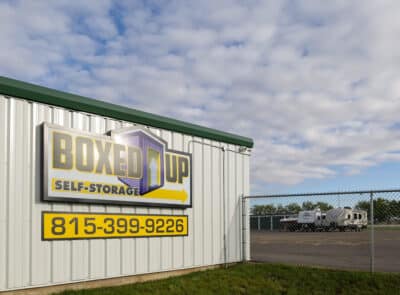 Boxed Up Self-Storage. Gated, secure. 24-hour self storage in Belvidere Illinois. Parking options available to store your RV, Boat, Camper, Trailer, Semi or any large vehicle.