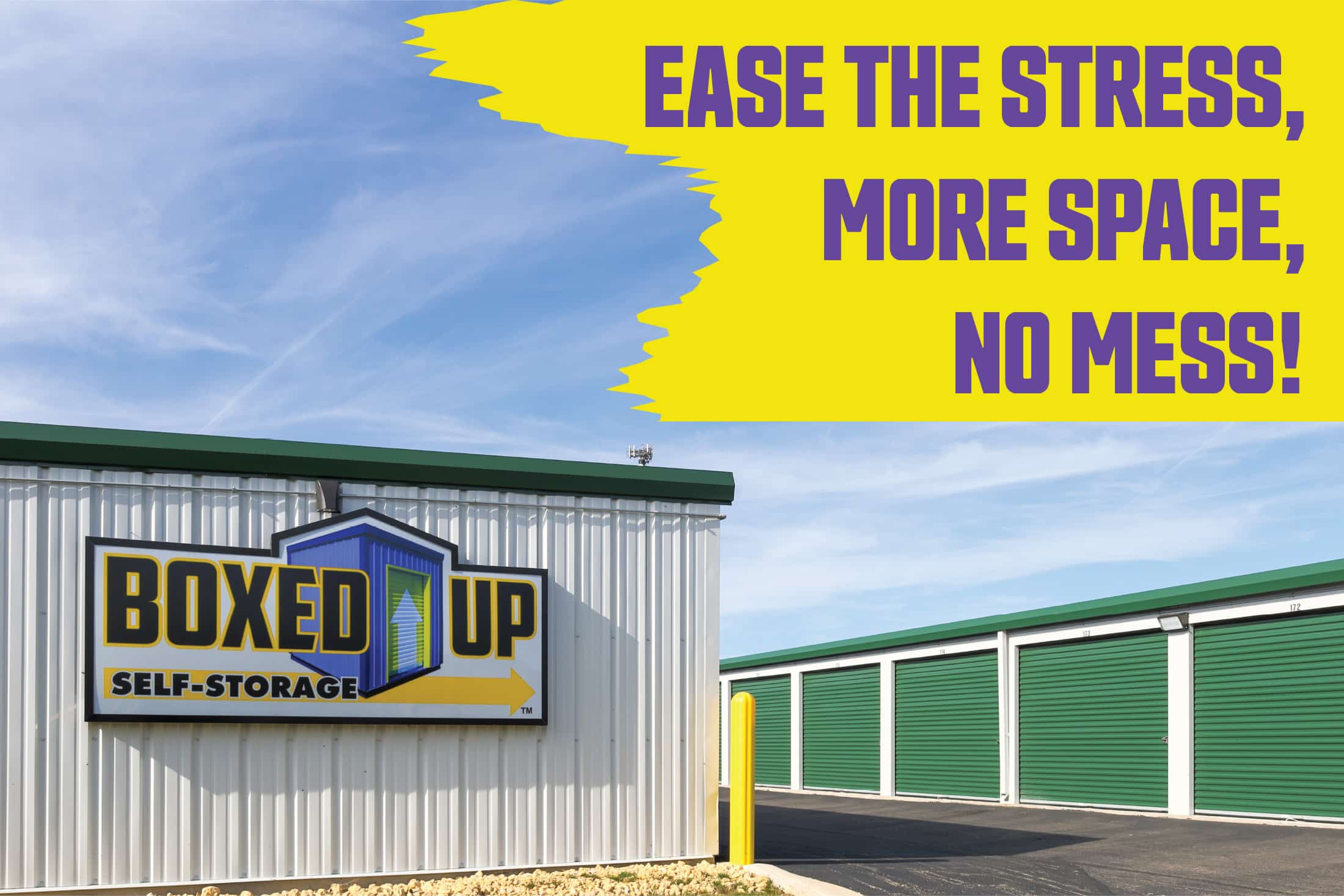 Boxed Up self storage homepage. Storage units in Northern Illinois. Storage places in Rockford.